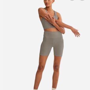 NWT - Mate the label Pebble color size small
 cotton bike shorts size